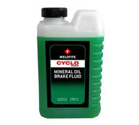 WELDTITE CYCLO Mineral Oil Brake Fluid - for bike bicycle hydraulic disc brake maintenance - 1L