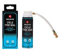 WELDTITE Cycle Tyre Sealant - Temporary Puncture Repairs - Pressurised Latex to Repair Two Road Tyres (700 x 25c), 100 ml