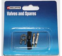 Weldtite Presta Valve Core & Caps Kit (pack of 2)