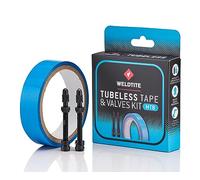 WELDTITE Tubeless Conversion Kit (MTB) for Bikes - Includes 2 x 55 mm Presta Valves & 24 mm x 10 Meter Tape