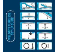 Weldtite Tubeless Road 19 Mm X 10 M Rim Tape One Size Blue