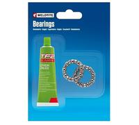 WELDTITE Bearings - 1/4" Rear Hub Ball Cages x 2 and 1 x All Purpose Lithium Grease for Bikes