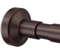 WELDUN Extendable Shower Curtain Tension Rod 48-118CM No Drill Rod | Telescopic Shower Curtain Rod, Adjustable Spring Rod for Window Bathroom, Bedroom, Bronze