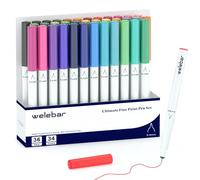 Welebar 0.4 Tip Pens Set For Cricut Maker 3/Maker 4/Explore 3/Explore 4/Air 2, 36 Pack Ultimate Fine Point Pens for Writing and Drawing, Compatible with Cricut Machines