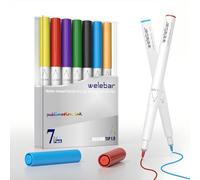 Welebar 1.0 Tip Infusible Pens for Cricut Maker 3/Maker 4/Maker/Explore 3/Explore 4/Air 2/Air, 7 Pack Assorted Sublimation Ink Pens for Mugs, T-shirt, DIY Crafts