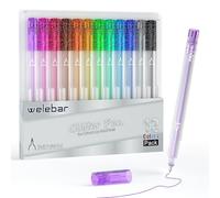 Welebar Glitter Gel Pens for Cricut Joy and Joy Xtra, 0.8 Tip Medium Point Pens for Writing Drawing Cards Invitation