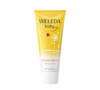 Weleda Baby Calendula Nappy Cream 75 ml with Zinc Oxide & Lanolin | Lanolin barrier protection, Organic calendula & chamomile, Almond oil, Suitable from birth, Dermatologically tested