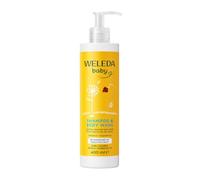 Weleda Baby Shampoo & Body Wash, Baby Bath, Kids Shampoo & Wash, Sensitive Calendula, Dermatologically Tested, Certified Natural, 96% Recycled Packaging, 400ml, Packaging May Vary