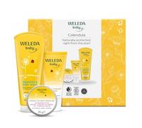 Weleda Baby Set, 3in1 Baby Skin Care Gift Set, Dermatologically Tested, 100% Certified Natural, Shampoo & Body Wash + All Purpose Balm + Nappy Cream