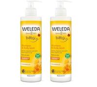 Weleda Baby Shampoo & Body Wash, 400ml (Pack of 2)