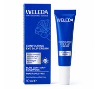 Weleda Contouring Eye & Lip Cream with Blue Gentian & Edelweiss, Natural Collagen+ Active Complex, Reduces Wrinkles & Dark Circles, Fragrance Free, Vegan, 10ml