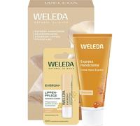WELEDA Body-care Hand-foot-careExpress Hand Cream & Everon Gift Set Express Hand Cream Sea Buckthorn 50 ml + Everon Lip Care 4.8 g