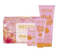 WELEDA Body-care Shower-careLimited Edition Pink Peach gift set Shower Gel 200 ml + Hand Cream 50 ml + Tinted Lip Butter 7 ml