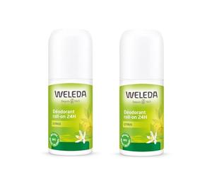 Weleda Citrus Deodorant Roll-on 24H 2 x 50ml