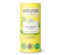 Weleda Deodorant Stick Citrus & Bergamot, alcohol & aluminium free, 24hr long-lasting protection, natural essential oils, vegan, sustainable plastic-free packaging, 50g