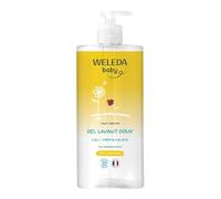 WELEDA - Gentle cleansing gel with organic Calendula fragrance free - 750 ml - Gently cleanses - For the daily cleansing of delicate skin of babies and young children - NATRUE - 750 ml