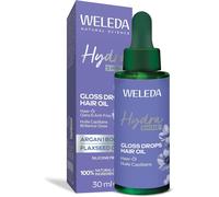 Weleda Hydra Shine Gloss Drops Hair Oil 30ml with Argan, Borage, Flaxseed Oil