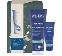 WELEDA Mens-care Shower-GelGift Set For Men Active Fresh 3in1 Shower Gel 200 ml + Moisturising Cream 30 ml