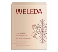WELEDA Organic Christmas Gift Set Very Cherry 2025 - Natural Cosmetics Winter Xmas Gift Set Consisting of Shower Gel, Hand Cream & Lip Balm - Unisex Body Care / Lip Care Set for Christmas