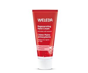 Weleda Pomegranate Regenerating Hand Cream 50ml | Organic shea butter nourishes, Reduces puffiness and brown spots, Vegan, Dermatologically tested, High skin tolerance
