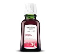 Weleda Ratanhia Mouthwash Concentrate 50 ml with Myrrh Extract | Organic ratanhia from Peru, Myrrh tones & strengthens, Sage eucalyptus & peppermint oils, Tightens gums, Calcium fluoride