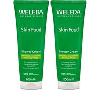 Weleda Skin Food Shower Gel Cream, Body Wash for Immediate Nourishment, For Men & Women, Dermatologically tested, 100% Certified Natural, Organic, Vegan, 200ml (Pack of 2)