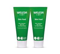 Weleda Skin Food Twin Pack, Dry Skin Moisturiser, Moisturising Cream & Primer, Face & Body, For Men & Women, Multiple Uses, 100% Certified Natural, Organic, 2 x 75ml