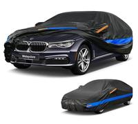 Weleyclore Car Cover 100% Waterproof Breathable,Outdoor Car Covers.Rain Snow UV Dust Protection.Custom Fit for BMW 2 Series,Jaguar X type,KIA K3,Peugeot 407,etc.(450 To 470cm) B6.