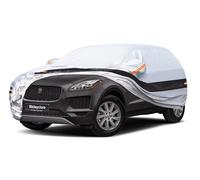 Weleyclore Car Covers for Outside Storage Custom Fit For Jaguar E Pace SUV, Outdoor Car Cover 100% Waterproof Breathable Sun Rain Dust UV Protection With Cotton. Silver