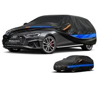 Weleyclore estate Car Cover 100% Waterproof Breathable,Outdoor Car Covers.Rain Snow UV Dust Protection.Custom Fit for Audi A4 Avant,BMW 3 Series Touring,VW Passat,Toyota Corolla,etc.(450 To 485cm) B4.