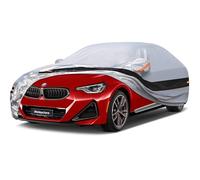 Weleyclore Saloon Car Cover Waterproof Breathable,100% Waterproof Outdoor Car Covers Rain Snow UV Dust Protection.Custom Fit for BMW 2 Series,Mercedes CLA,Lexus IS 250,etc B4