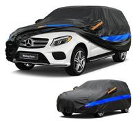 Weleyclore SUV Car Cover 100% Waterproof Breathable,Outdoor Car Covers.Rain Snow UV Dust Protection.Custom Fit for Mercedes GLE,BMW X5,Porsche Cayenne,Volvo XC90,Range Rover,etc.(485 To 510cm) B10.