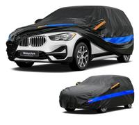 Weleyclore SUV Car Cover 100% Waterproof Breathable,Outdoor Car Covers.Rain Snow UV Dust Protection.Custom Fit for BMW X1,Audi Q3,Volvo XC40,VW Tiguan,Nissan Qashqai,etc.(Up To 460cm) B8.