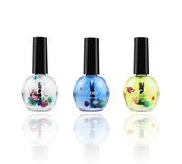 Welhammsae 3 Pcs Nail Cuticle Oil, Nail Cuticle Oil for Nails with Natural Ingredients, Deeply Hydrating, Dried Plant Flower Nourishing Cuticle Conditioner Oil, Repairing Cracked and Dry Nail, 20ml*3