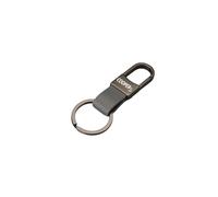Welikekitchen Luxury Leather Aluminium Keyring for Mini Cooper S, gray, M