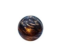 Welink Ltd Light-Glow Glass Table Lamp-Meteorite Dust GL023, Hand Blown, Black and Gold, Approx. H28 x Ø29 cm or H11 x Ø11.4 Cable Length Approx. 181 cm or 71.3"