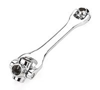 WElinks 8-in-1 Flexible Dog Bone Hexagon Metric Socket Spanner Multi-Function Socket Wrench 8-21mm