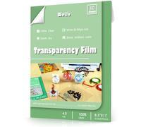 Weliu Transparency Film Sheets for Inkjet Printers 30 Sheets, 100% Clear Paper Acetate Sheets for Overhead Projector 8.5 X 11 Inches