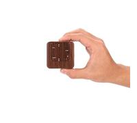 Weljoy Wood Grain Portable Diffuser for Essential Oils - Car or Travel, Mini Size, Quiet, Waterless, Re-Chargeable Battery or USB (Dark Brown)