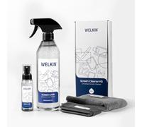 Welkin Screen Cleaner Spray Kit（250ml + 60ml）- Cleaning Gel for TV, Laptop, Computer, Phone Touchscreen -2 Sprayers，1 Microfiber Cloth & 1 Glass Wipe