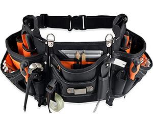 WELKINLAND 18-Pocket Carpenter's Tool Belt - Construction & HVAC Tool Pouch for Men Carpenters