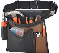 WELKINLAND 6-Pocket Heavy-Duty Utility Tool Belt Pouch - 2" Small Belt for Women and Men