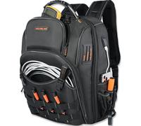 Welkinland 66-Pockets Heavy-Duty Jobsite Tool Bag - Electrician & Construction Backpack