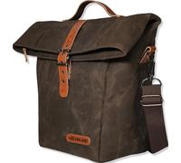 WELKINLAND 6H Insulation Leakproof Waxed Canvas Lunch Bag, 20L Lunch Bag | Heavy-Duty Canvas Lunch Bag for Men, Top-Open Professional Lunch Bag, Brown Men's Lunch Box, Waxed Canvas Cooler Bag