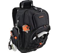 WELKINLAND 72Pockets Rolling Tool backpack, Tool Bag Backpack With Wheels | Heavy-Duty Rolling Tool Bag With Wheels, Large Toolbag With Wheel, Electrician/ HVAC Tool Bag For Men, Roller Travel Toolbag