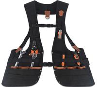 WELKINLAND Top-G Construction Leather tool vest, Carpenter's tool vest, Tools vest electrician, Tools vest for men with pockets