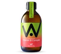WELL ACTUALLY Liposomal Vitamin B Complex High Strength and Bioavailability - 8 Essential B Vitamins Complex for Energy, Brain, Metabolism Support - Tropical Flavour (50 Servings)