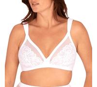 Well - Allure Wirefree Bra - Perfect Support, Large Breasts - Comfortable Feminine Double Straps - Interlocking Shape - Interlocking Shape, White, 40DD