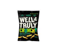 Well and Truly Really Sour Cream & Onion Crunchy Snacks, 20 x 100 g, WT-SCO-100g