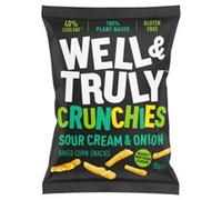 Well and Truly Sour Cream & Onion Crunchies Snack 30g